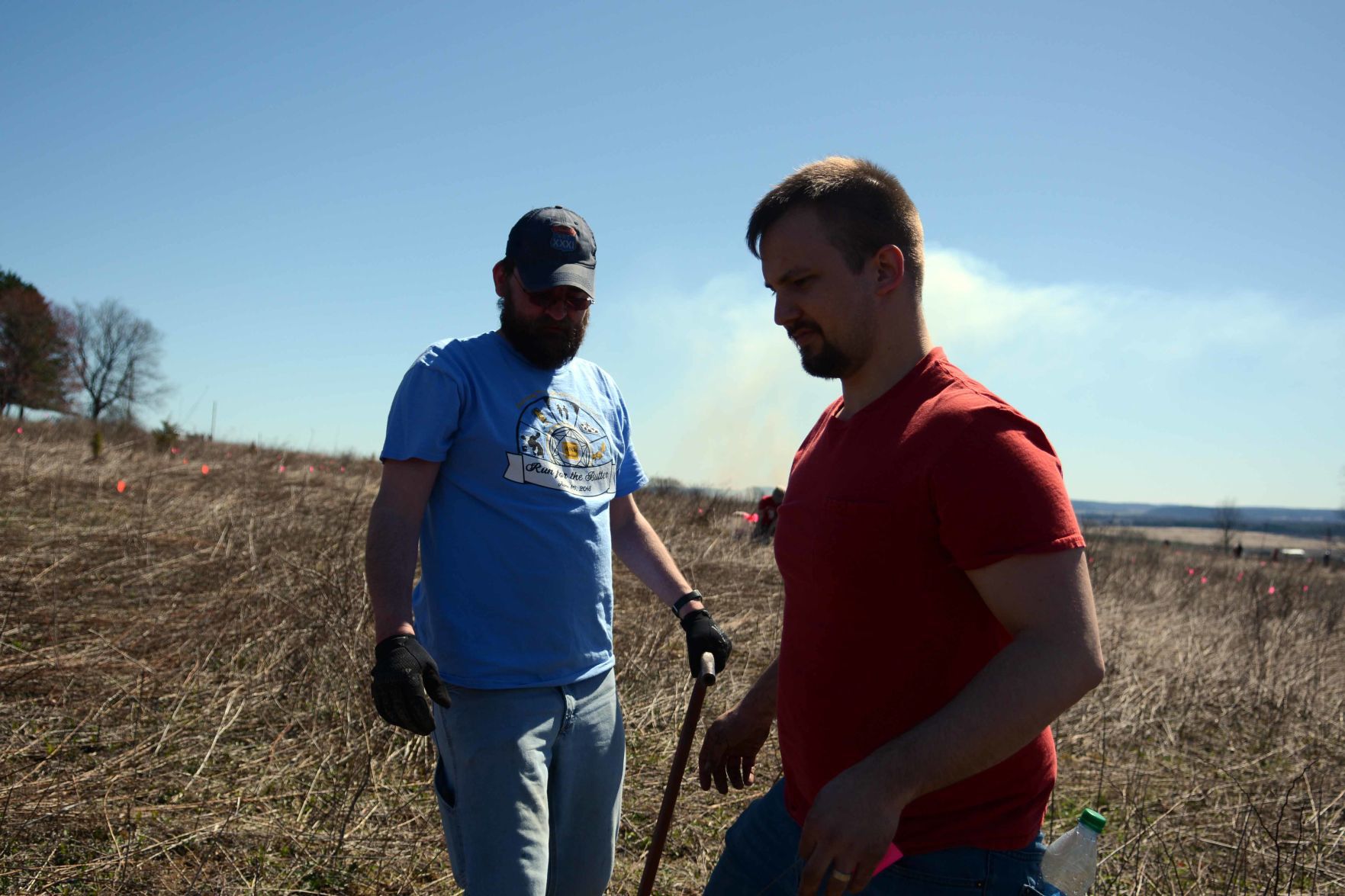Earth Day tree planting in Baraboo Hills, April 20